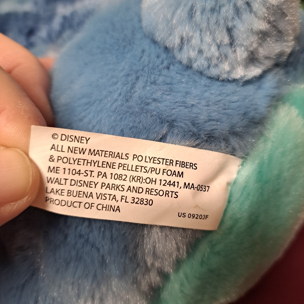 Stitch Plush Disneyland Walt Disney World stands about 12" Tall - Picture 6 of 8